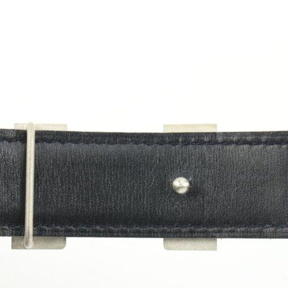 Hermès Navy x Black x Silver 24mm Reversible H Logo Belt Kit  1h425s main image 12